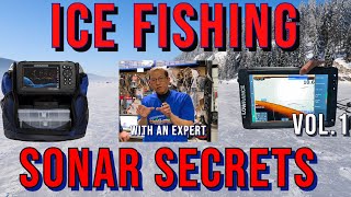 Ice Fishing Sonar Secrets & Tips. Vol 1.  Using a Fish Finder on ice with an Electronics Expert