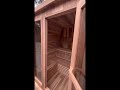 smartmak® wood outdoor square sauna room square 1