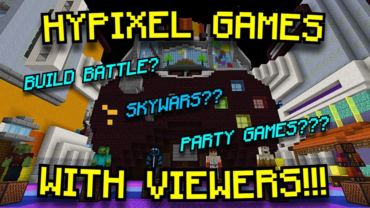 Playing Hypixel Games With Viewers Youtube