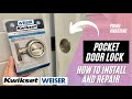 How to Install and Repair your Pocket Door Lock on a Sliding Door