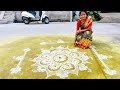 Easy Rangoli Beautiful Designs simple Tricks kala creations//