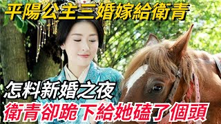 平陽公主三婚嫁給衛青，怎料新婚之夜，衛青卻跪下給她磕了個頭【本宮扒歷史】#歷史#歷史故事#歷史人物#史話館#歷史萬花鏡#奇聞#歷史風雲天下