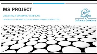 Microsoft Project Create a Standard Calendar Template - Video 1