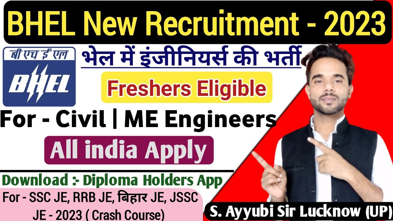 Bharat Heavy Electrical Limited Civil ME Recruitment 2023 ...