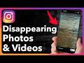 How To Send Disappearing Photos And Videos On Instagram