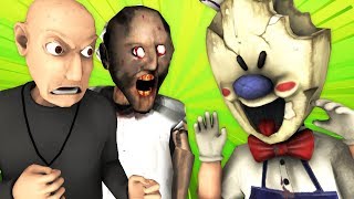 ICE SCREAM 7 vs GRANDPA \u0026 GRANNY (Christmas 2023 New Horror Xmas 3D Santa Animation)