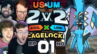 CRAZY RANDOMIZER LUCK! | Pokemon USUM 2v2 Randomized Soul Link Cagelocke • 01