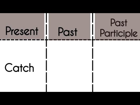 What is the 3rd form of catch?