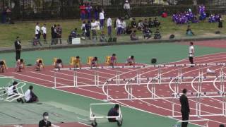 2017 大阪インカレ　男子　110mH 予選　第4組