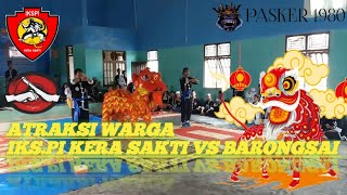 Atraksi Barongsai VS IKS.PI kera sakti Pasker 1980 Jienshoo