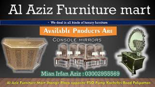 New Luxury Royal Class Furniture Available at Al Aziz Furniture Mart Contact No 03002955569