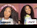 INSTALLING CURLY UNICE WIG.. FROM AMAZON? | 13x6 Brazilian Curly | Sincerely Aerial