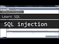 Learn SQL - 31 SQL Injection