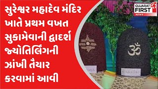 Gondal : સુરેશ્વર મહાદેવ મંદિર ખાતે પ્રથમ વખત સુકામેવાની દ્વાદર્શ જ્યોતિર્લિંગની ઝાંખી તૈયાર કરાઈ