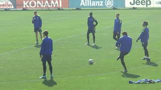 Villarreal-Juve: l'allenamento dei bianconeri