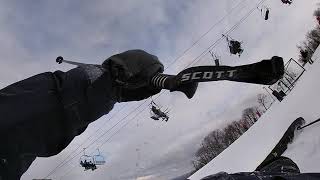 wipe out at Ski Roundtop 1/19/20