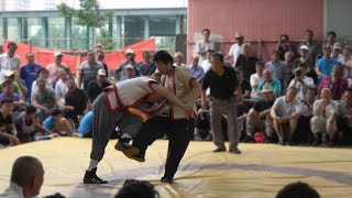 Chinese Wrestling天津摔跤，这大爷是真不怕摔，体力也太好了