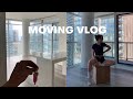MOVING VLOG: my dream apartment, move-in day, getting the keys & first night, part 1!