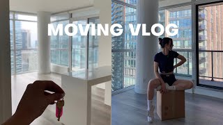 MOVING VLOG: my dream apartment, move-in day, getting the keys & first night, pa