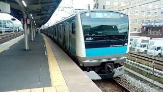 【149編成】E233系1000番台宮サイ149編成 JR京浜東北線各駅停車磯子行き 新子安駅発車