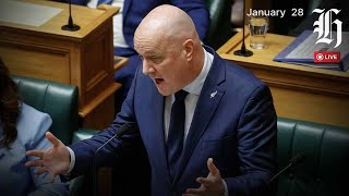 NZ Herald Live: Christopher Luxon's statement opening Parliament