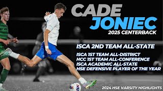 Cade Joniec '25 CB - 2nd TEAM ALL-STATE - HSE HS Varsity Highlights - 2024