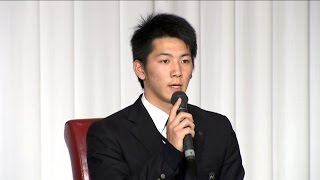 【プロ野球パ】楽天・新入団の9選手が「自身の背番号の印象と思い」を語る！ 2014/12/1