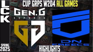 GEN vs DNF Highlights ALL GAMES | LCK CUP Spring 2025 Groups W2D4 | Gen.G vs DN Freecs