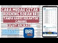 Cetak Rekening Koran BRI  Lewat BRIMO