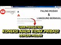 CARA PALING MUDAH MENGATASI KONEKSI ANDA TIDAK PRIBADI