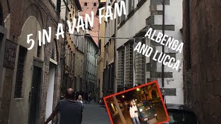 VLOG 3 - ALBENGA AND LUCCA, ITALY /// 5 IN A VAN FAM