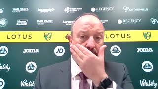Norwich 2-1 Everton | Rafa Benitez | Full Post Match Press Conference | Premier League