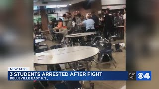 3 students arrested following brawl at Belleville school cafeteria