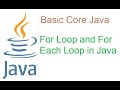 6 For loop and For each loop in Java