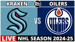 Seattle Kraken vs Edmonton Oilers🏒 NHL Game Scoreboard Audio - JAN 25, 2025