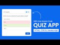 Quiz App With Javascript | Step By Step Javascript Project