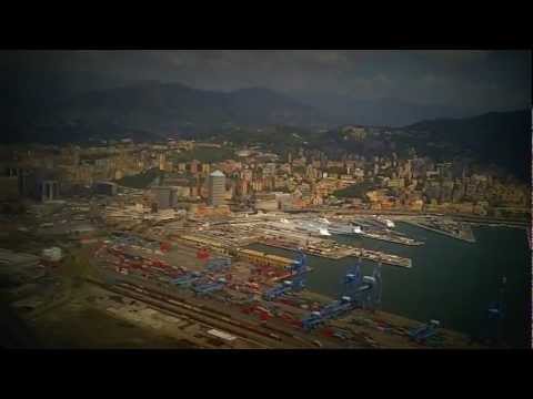 Genova Atterraggio. Landing in Genoa Airport. Genova Atterraggio. Landing in Genoa Airport.