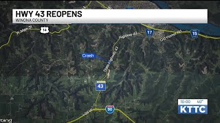UPDATE: At least one killed in Hwy 43 crash in Winona County