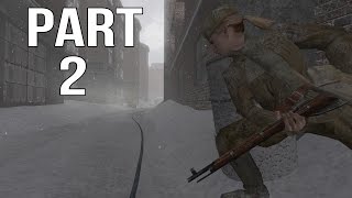 Call of Duty 2 Gameplay Walkthrough Part 2 - Russian Campaign - Not One Step Back 1/2