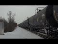 4k railfanning the csx mohawk subdivision december 7 2024