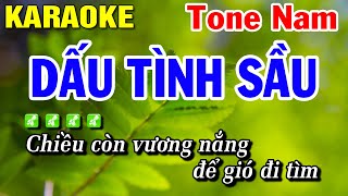 Dấu Tình Sầu Karaoke Tone Nam Nhạc Sống | Beat Huỳnh Lê