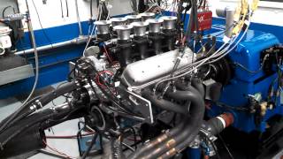 Katech 15:1 Compression, 729hp, 6.0L engine idling on the dyno