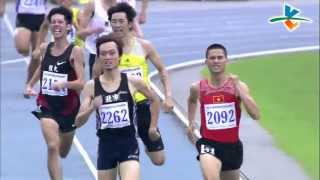 2013臺灣國際田徑錦標賽--男子組800m決賽 洪鈺釗奪冠