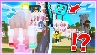 🌈女の子のワールド真っ二つにしてみたwww 【まいくら / マインクラフト】