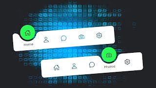 Magic Navigation Menu Indicator using Html CSS & Javascript | Curve Outside Effects