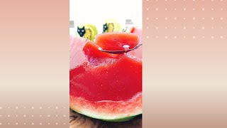 お砂糖なし丸ごとスイカゼリー/Watermelon jelly