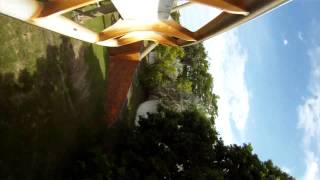 Pyrenees Roller Coaster POV Only Front Seat Onride B\u0026M Inverted Parque Espana Japan