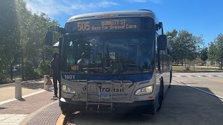 Ride on: CTTransit #1601 on Route 505