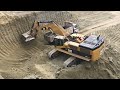Caterpillar 385C Excavator Loading Trucks For Three Hours Non Stop - Mega Machines Movie