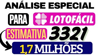 ANÁLISE PARA LOTOFÁCIL 3321